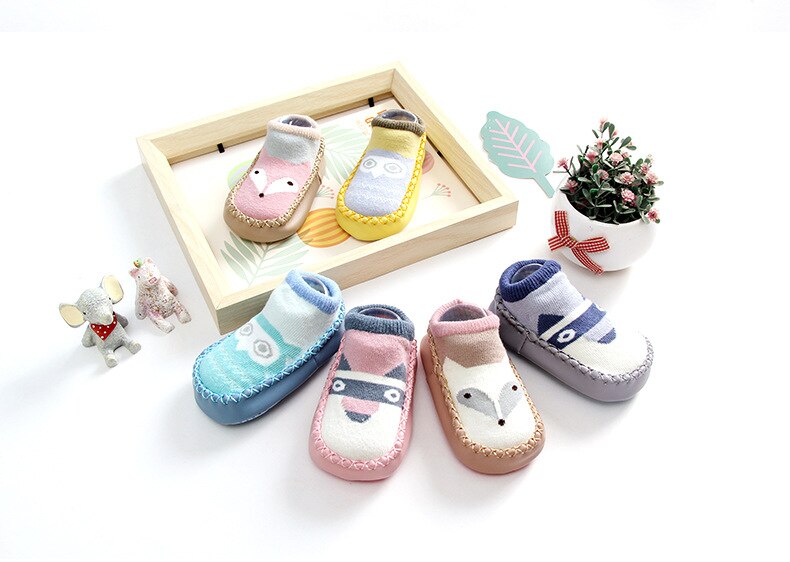 1 Pair Newborn Warm Socks Baby Boy Girl Cartoon