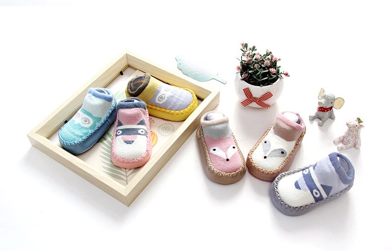 1 Pair Newborn Warm Socks Baby Boy Girl Cartoon