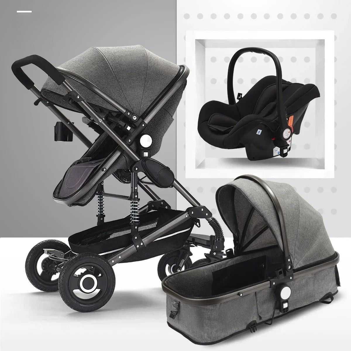 3-in-1 baby stroller