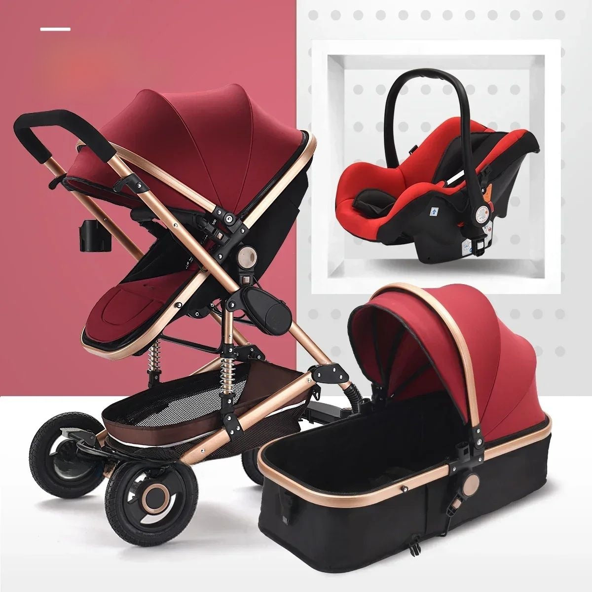 3-in-1 baby stroller