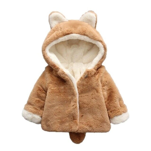 Baby Infant Girls Boys Winter Hooded Coat