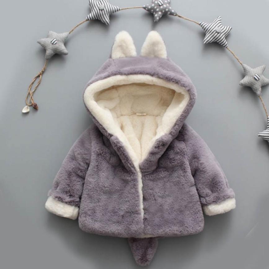 Baby Infant Girls Boys Winter Hooded Coat