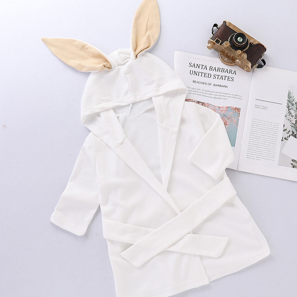 Boys and Girls long sleeved solid color hooded