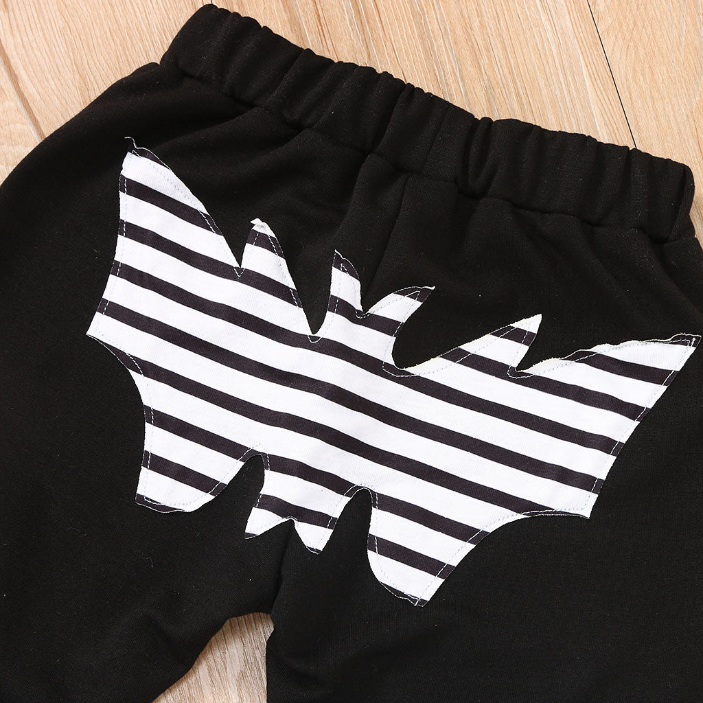 black Outfits Toddler Kids Baby Boys Long Sleeve