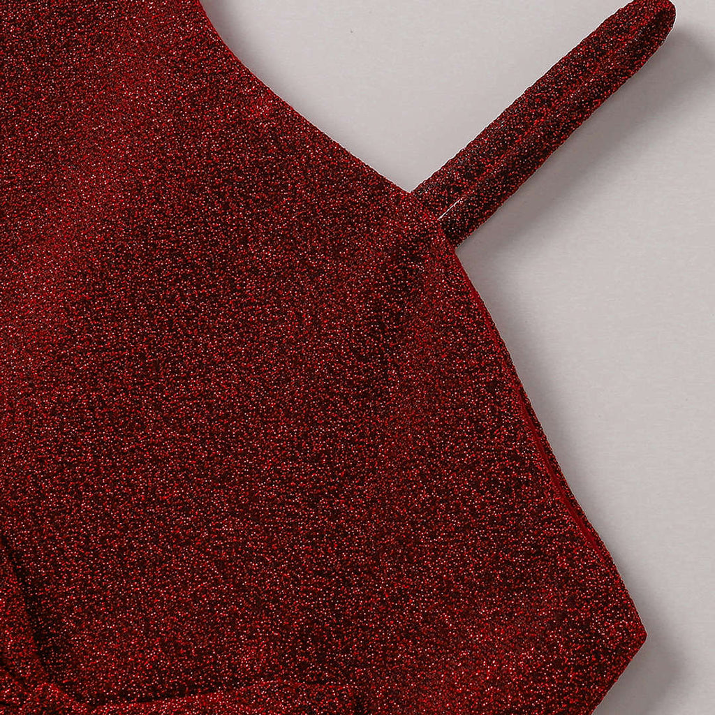 Girl's Korean Zari Lycra Frock Dress for Girls 1-2-YEARS