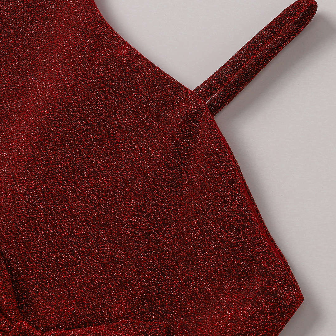 Girl's Korean Zari Lycra Frock Dress for Girls 1-2-YEARS