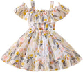 Girl's Lycra Floral Printed Frock Dress for Girls 2-3-YEARS