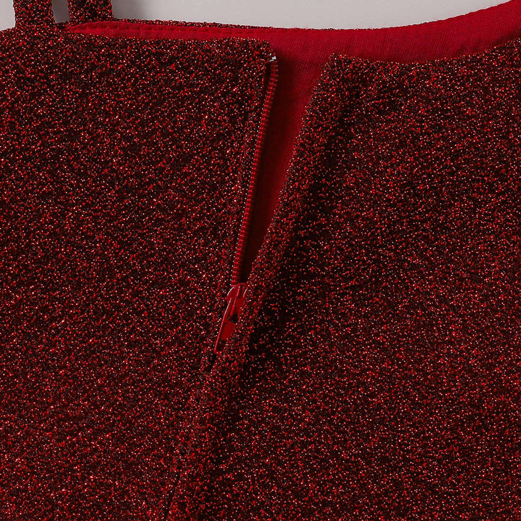 Girl's Korean Zari Lycra Frock Dress for Girls 1-2-YEARS