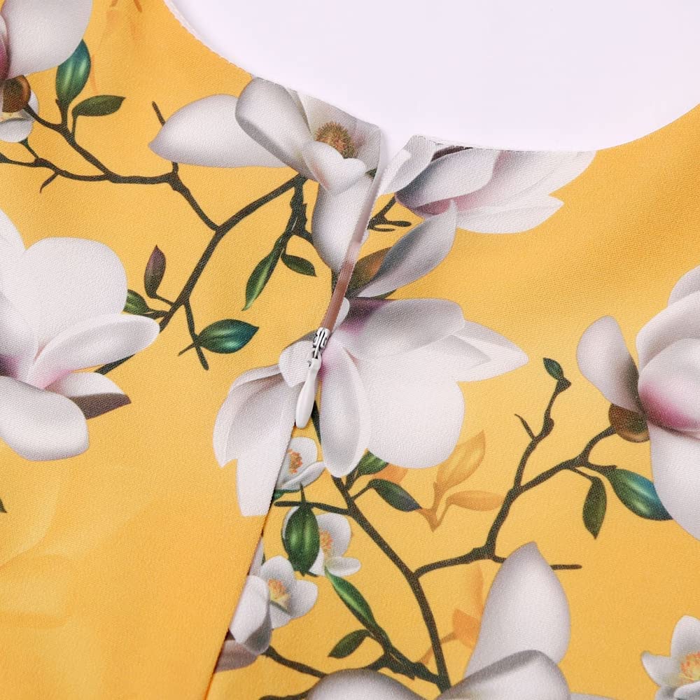 Girl's Satin Floral Printed Frock 4-5-YEARS