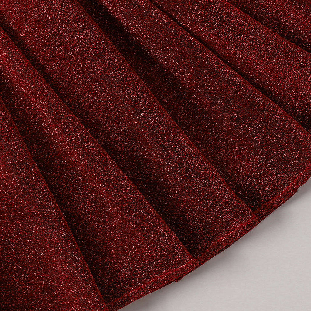 Girl's Korean Zari Lycra Frock Dress for Girls 1-2-YEARS