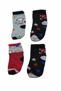 Baby Boy's Cotton Anti Slip Grip Socks (Pack of 4)