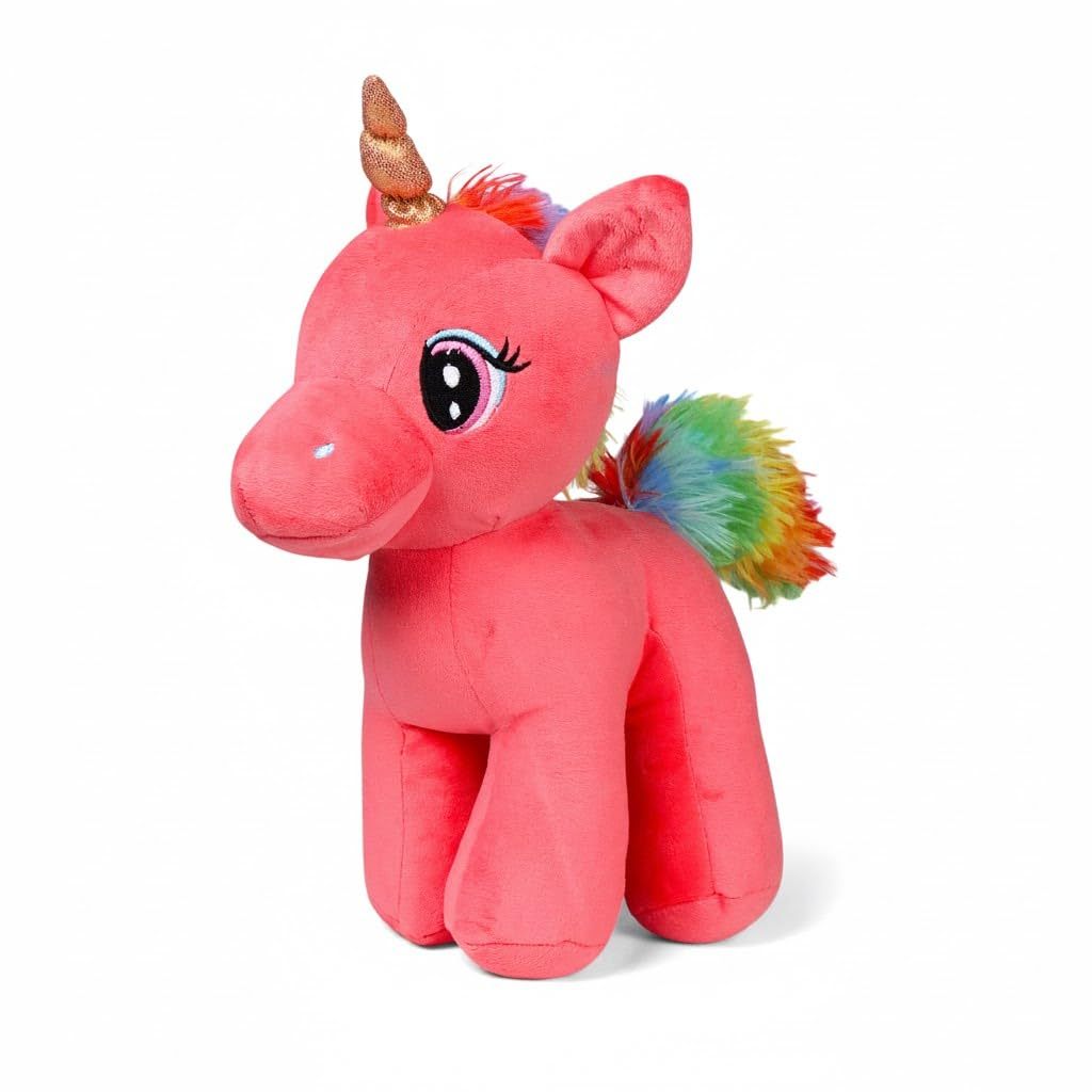 Rainbow Glitter Unicorn Plush Toy for Kids – 29cm