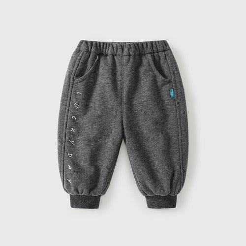 Winter Arrival Casual Baby Kids Boys Letters Embroidered Pattern