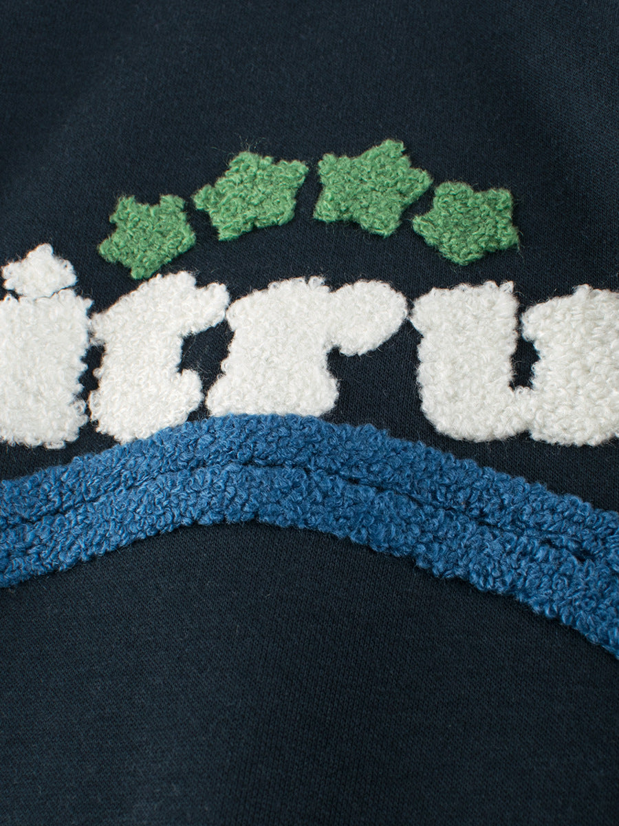 Autumn Baby Kids Boys Letters Pattern Color Patchwork Long Sleeves