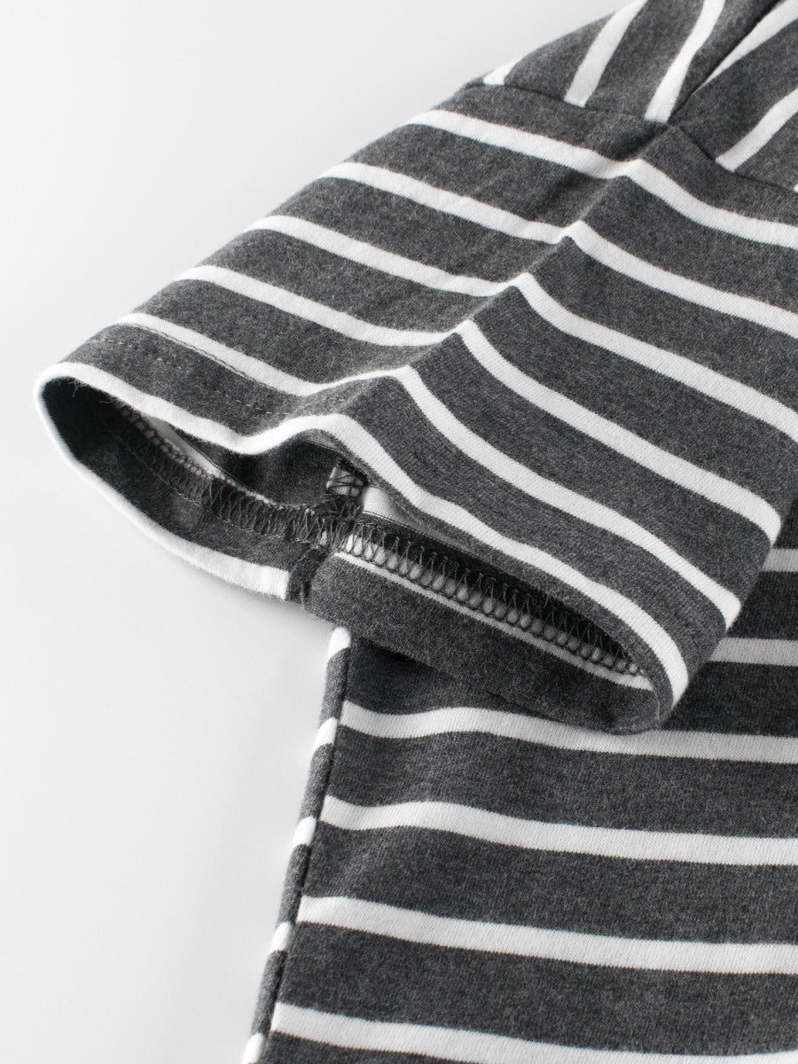 Arrival Children Boys’ Casual Striped Short Sleeves T-shirt in