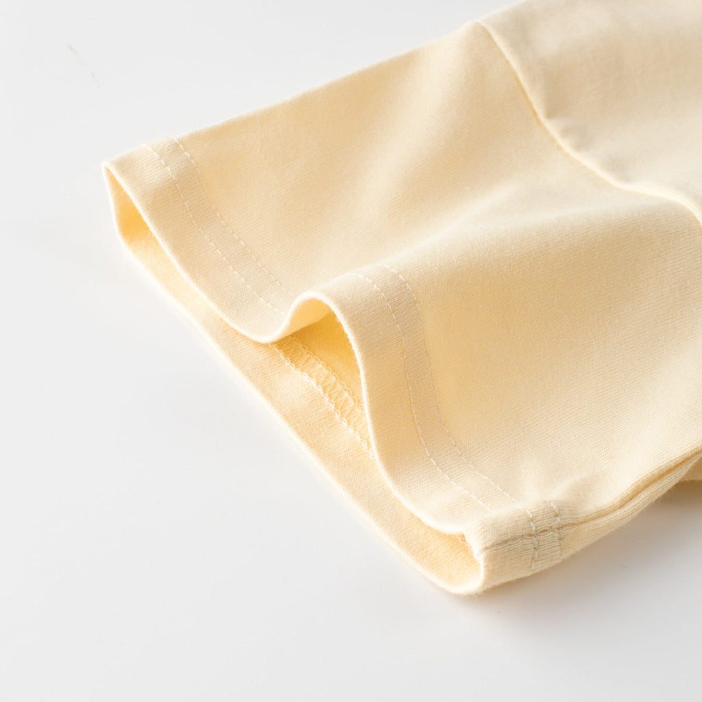 Boys and Girls’ Flower Embroidered T-shirt in European and American