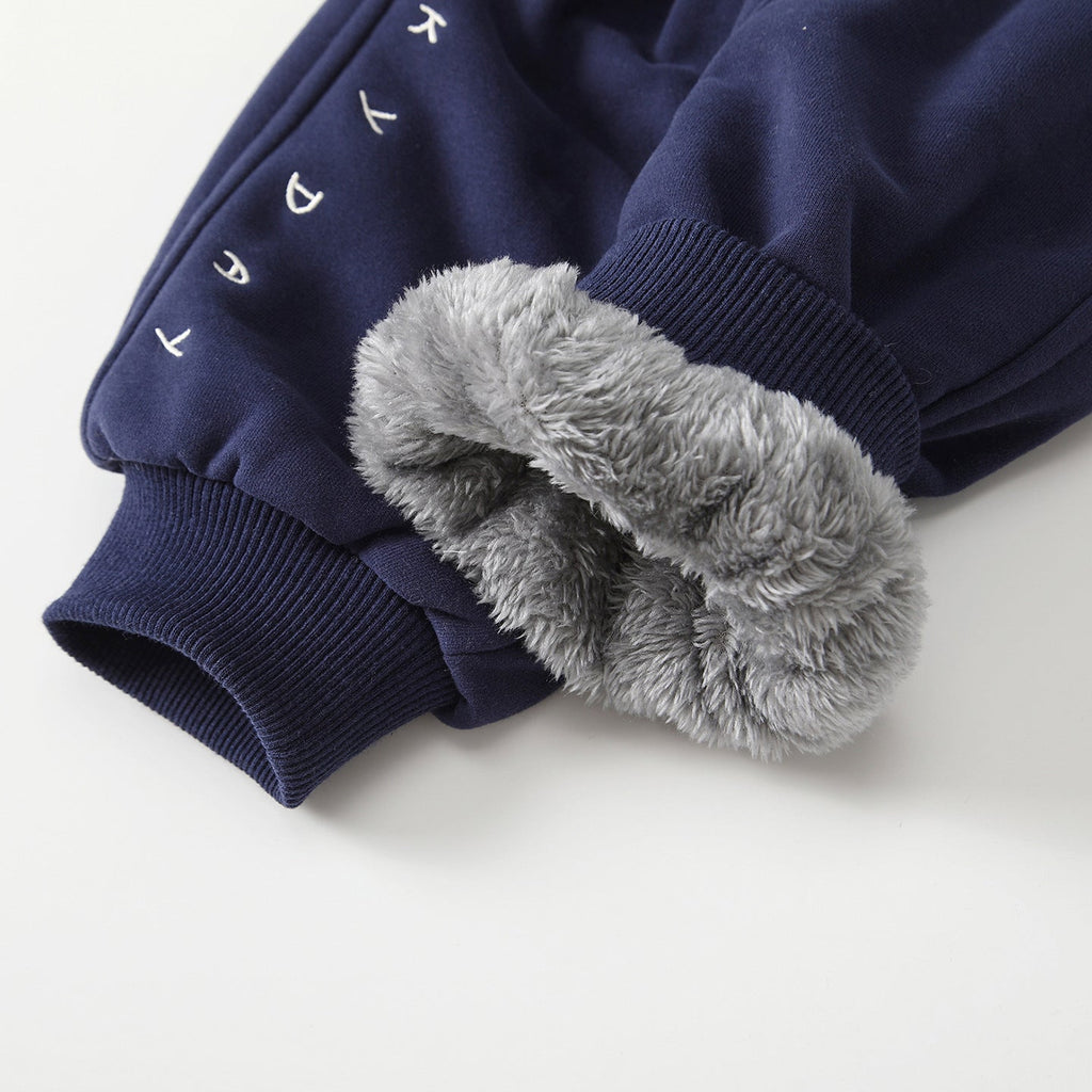 Winter Arrival Casual Baby Kids Boys Letters Embroidered Pattern