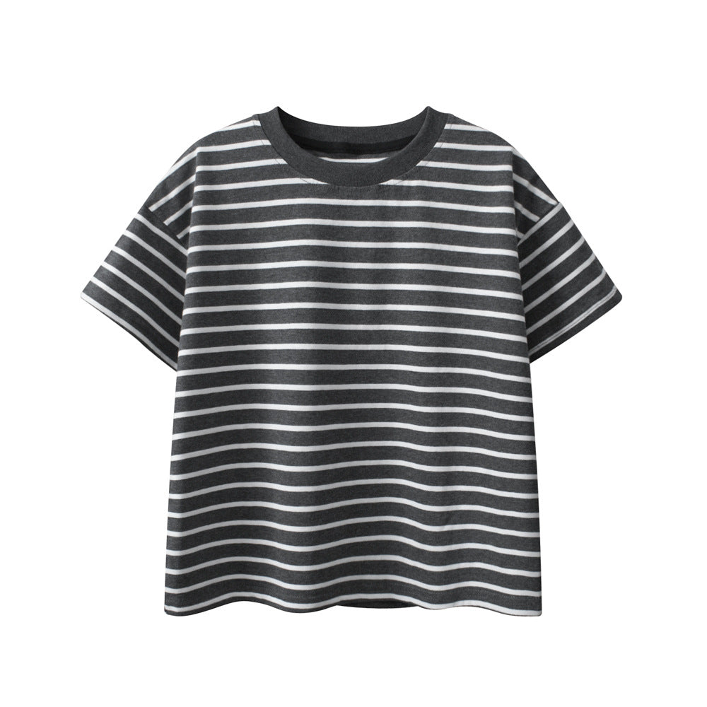 Arrival Children Boys’ Casual Striped Short Sleeves T-shirt in