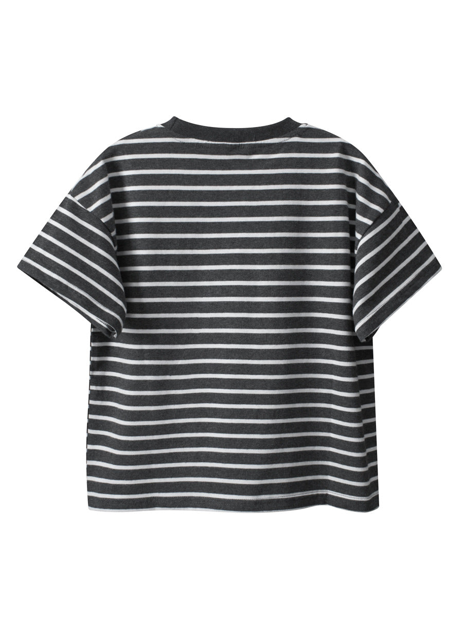 Arrival Children Boys’ Casual Striped Short Sleeves T-shirt in