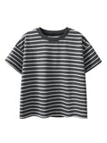 Arrival Children Boys’ Casual Striped Short Sleeves T-shirt in