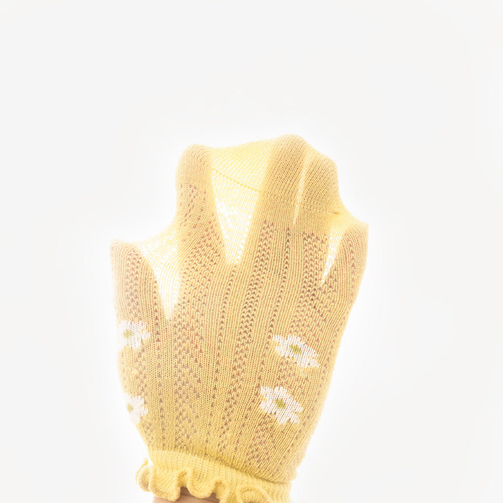 Baby Girl Floral Print Pattern Mesh Breathable High Tube Socks